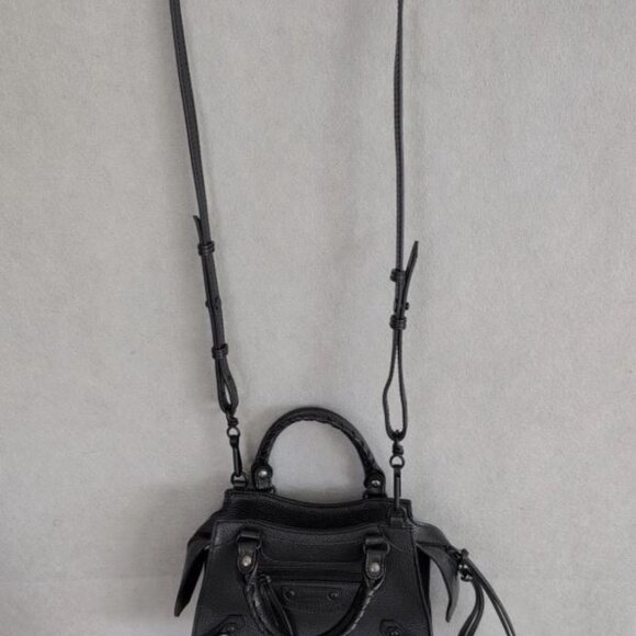 BALENCIAGA NEO CITY MOTO MINI BAG 💯 AUTHENTIC!!! COA NWT - Picture 8 of 13